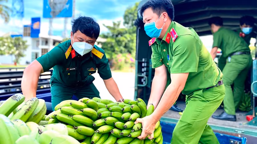 Kỳ nghỉ hồng của can bộ công chức với nhiều hoạt động thiết thực giúp người dân vượt qua đại dịch. Ảnh: BTC cung cấp