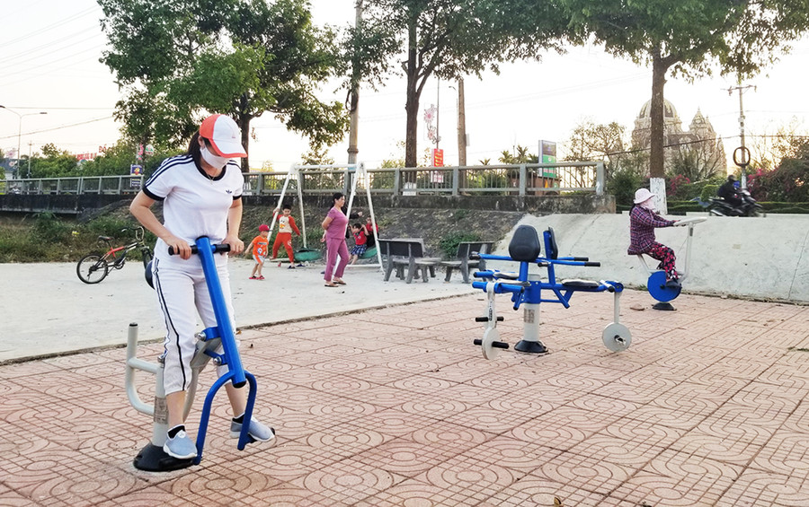  Kế hoạch nhằm vận động, hướng dẫn toàn dân duy trì nền nếp, thói quen tập luyện thể dục thể thao thường xuyên, đúng cách. Ảnh: Mai Ka