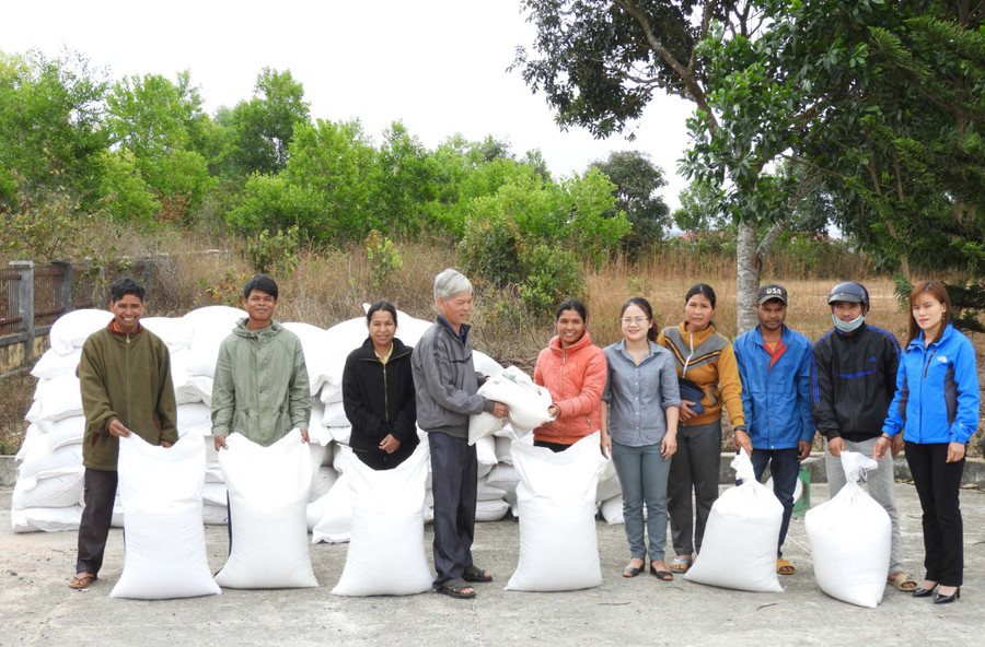 Cấp gạo cứu đói giáp hạt cho hộ nghèo vùng dân tộc thiểu số tại Gia Lai vào quý I-2021