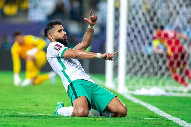 Saudi Arabia đã khẳng định được đẳng cấp của đội bóng hàng đầu châu Á. Ảnh: Liên đoàn bóng đá Saudi Arabia