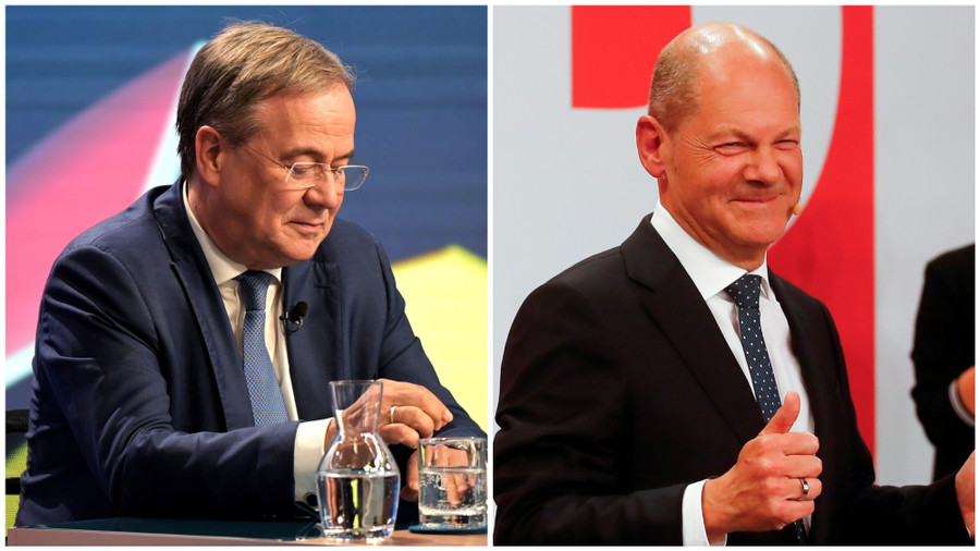  Ứng cử viên thủ tướng của CDU/CSU Armin Laschet và ứng cử viên của SDP Olaf Scholz. Ảnh: Reuters