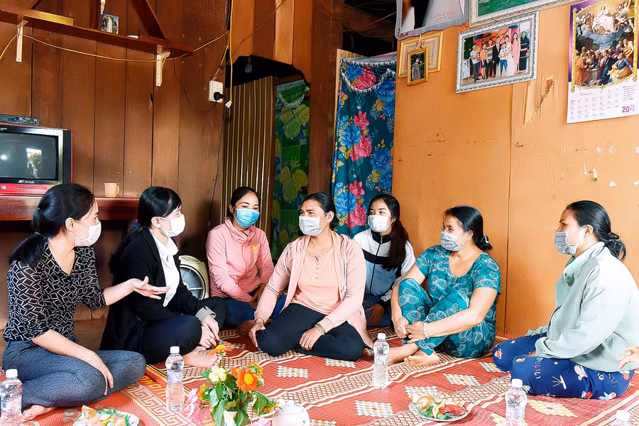 5.Các nội dung tuyên truyền xây dựng nông thôn mới được Hội Liên hiệp phụ nữ thị trấn Nhơn Hòa cụ thể hóa và lồng ghép trong các buổi sinh hoạt.