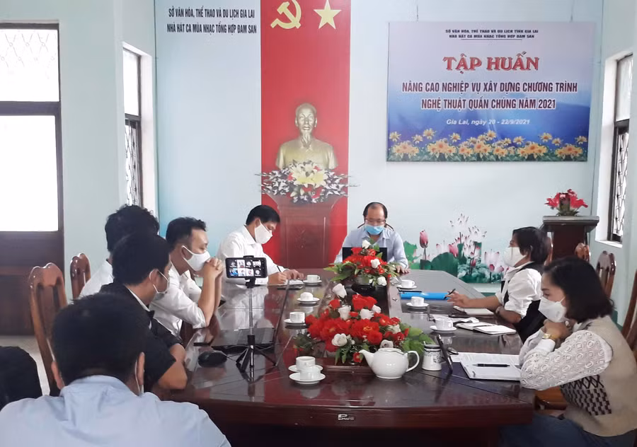 Quang cảnh lớp tập huấn. Ảnh: Lam Nguyên