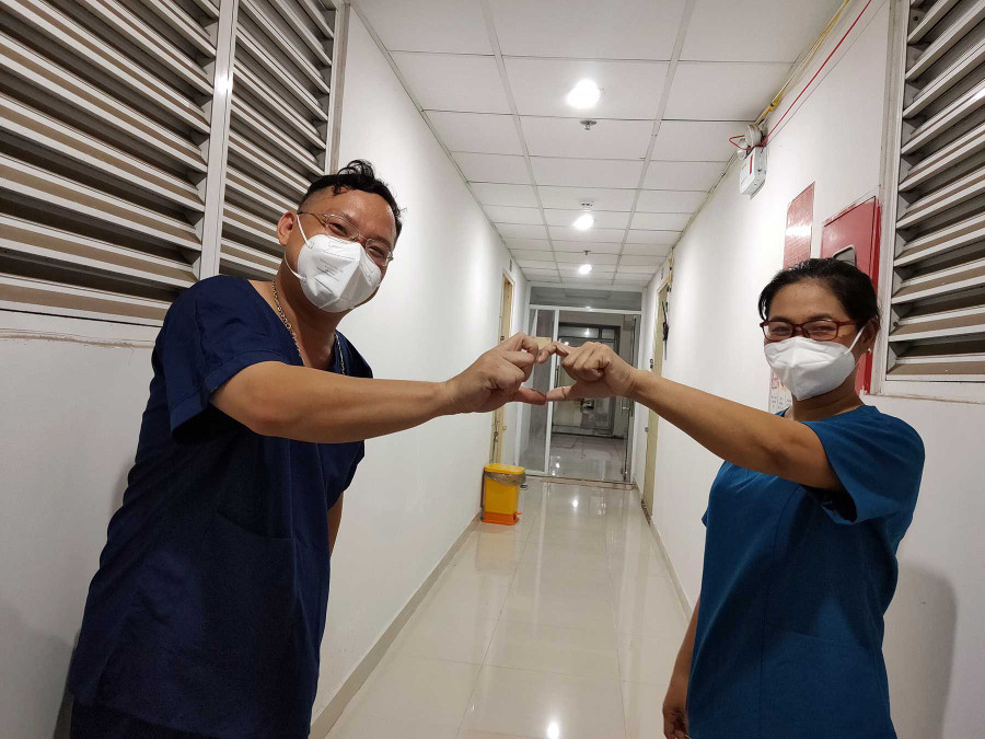 thu dung điều trị Covid-19 số 12. Ảnh: Như Lịch