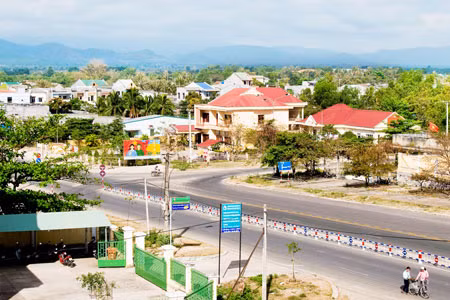 Thị trấn Phú Túc (huyện Krông Pa). Ảnh Vĩnh Hoàng