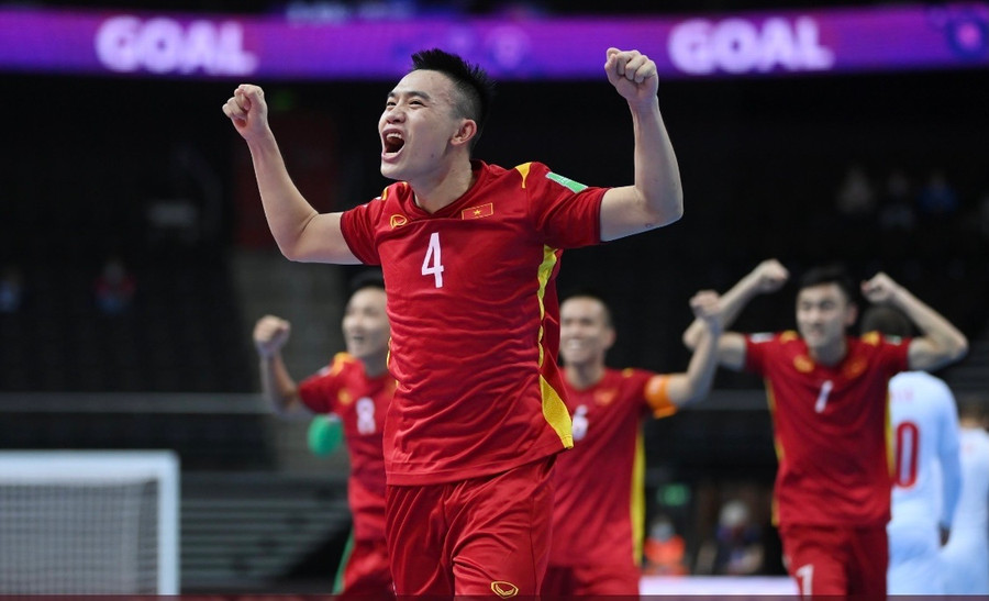 tuyển futsal Việt Nam liên tục thăng tiến trên bảng xếp hạng thế giới, châu Á. Ảnh: FIFA