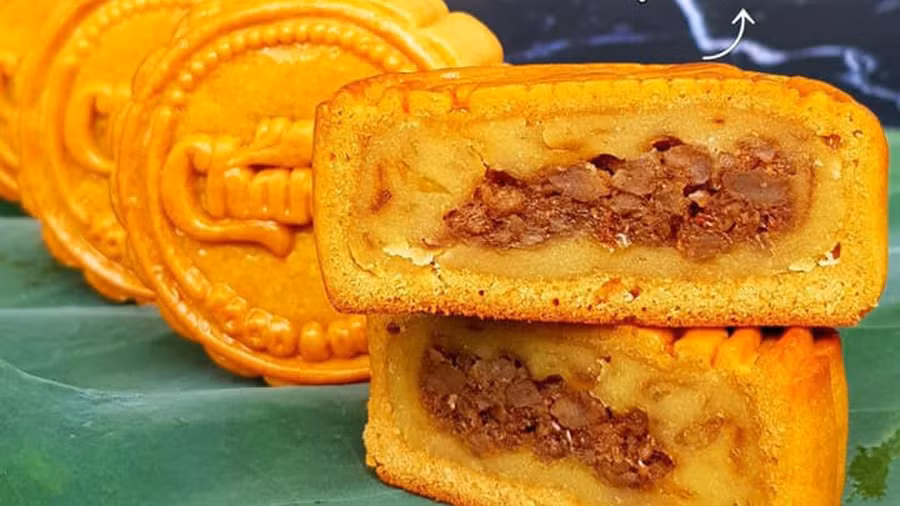 Nhân bánh trung thu năm nay xuất hiện vị cực lạ. Chẳng hạn như nhân bánh vị xôi xéo béo ngậy.