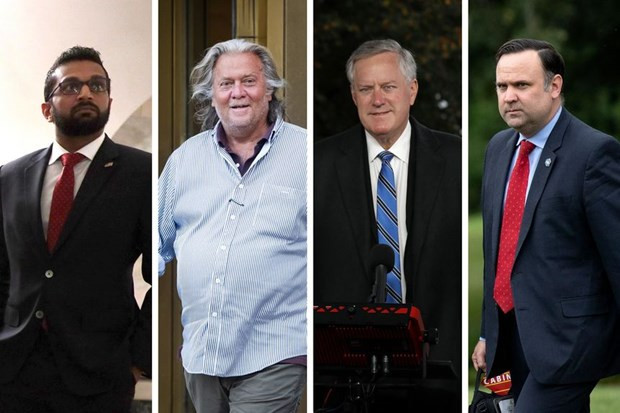  4 cộng sự thân cận của cựu Tổng thống Donald Trump bị triệu tập. (Nguồn: wsj.com)