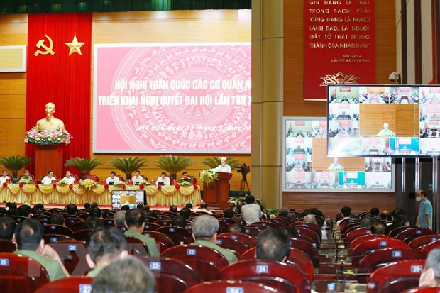 Quang cảnh hội nghị. (Ảnh: Phương Hoa/TTXVN) Quang cảnh hội nghị. (Ảnh: Phương Hoa/TTXVN)