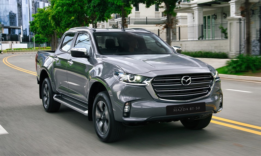 Ngoại hình mới của mẫu xe bán tải Mazda BT-50. Ảnh: THACO 