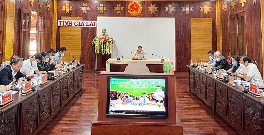 Quang cảnh diễn đàn tại điểm cầu tỉnh Gia Lai. Ảnh: Nguyên Nam Quang cảnh diễn đàn. Ảnh: Nguyên Nam