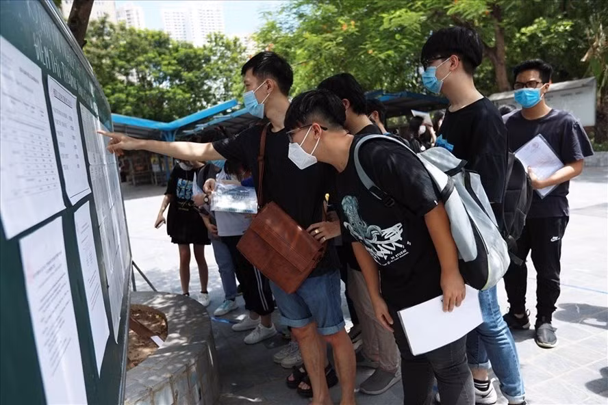 Thí sinh dự thi tốt nghiệp THPT năm 2021. Ảnh: Hải Nguyễn