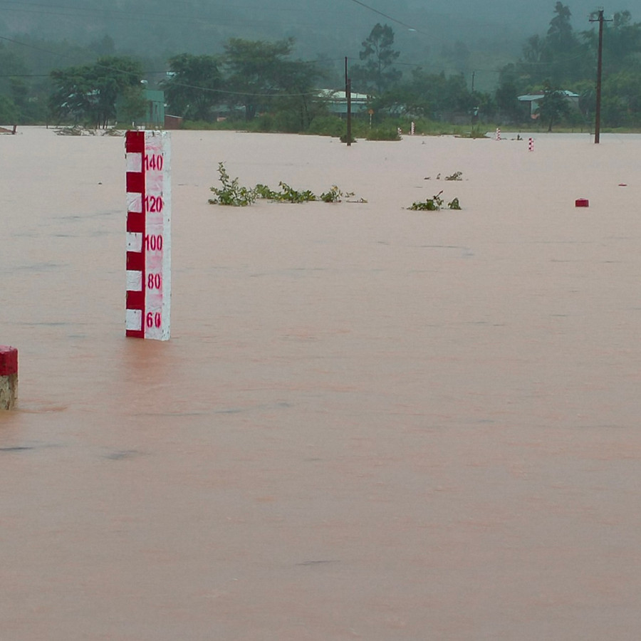 Mưa lớn gây ngập lụt ở Đắk Pxi, Đắk Hà, tỉnh Kon Tum. Ảnh: Đài KTTV tỉnh Kon Tum