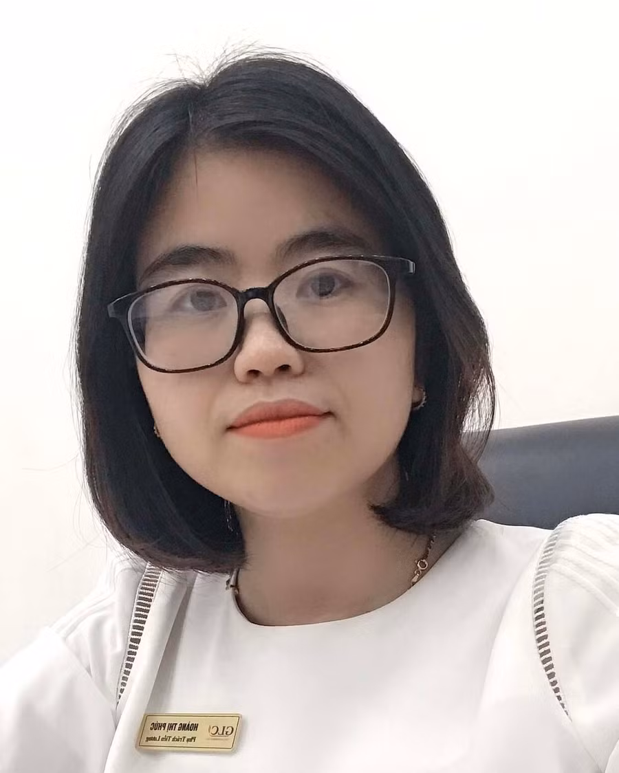 Chị Hoàng Thị Phúc-phụ trách nhân sự Công ty cổ phần May Gia Lai. Ảnh: Phan Lài