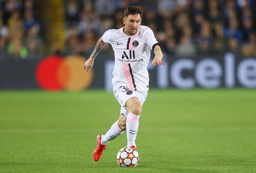 Messi chơi khá cố gắng nhưng anh không giúp được PSG có 3 điểm như mong muốn. Ảnh: AFP