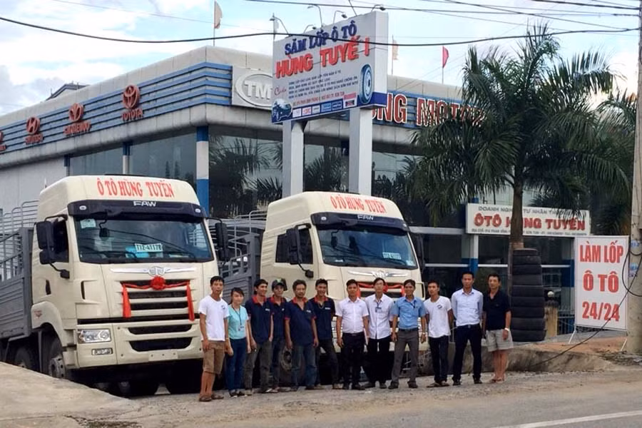 DNTN Thương mại Hùng Tuyến là đơn vị kinh doanh ô tô lâu năm tại tỉnh Gia Lai. Ảnh: Lê Hòa