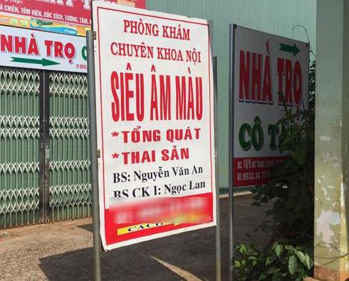 Phòng khám của bác sĩ An hành nghề trái quy định