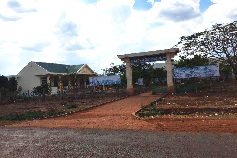 Trường mẫu giáo Hoa Phượng xã Ia O, huyện Chư Prông đã thực hiện thu chi các khoản ngoài ngân sách không minh bạch. Ảnh: N.T