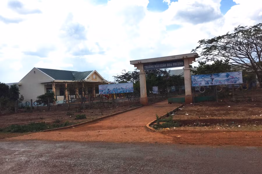 Trường mẫu giáo Hoa Phượng xã Ia O, huyện Chư Prông đã thực hiện thu chi các khoản ngoài ngân sách không minh bạch. Ảnh: N.T