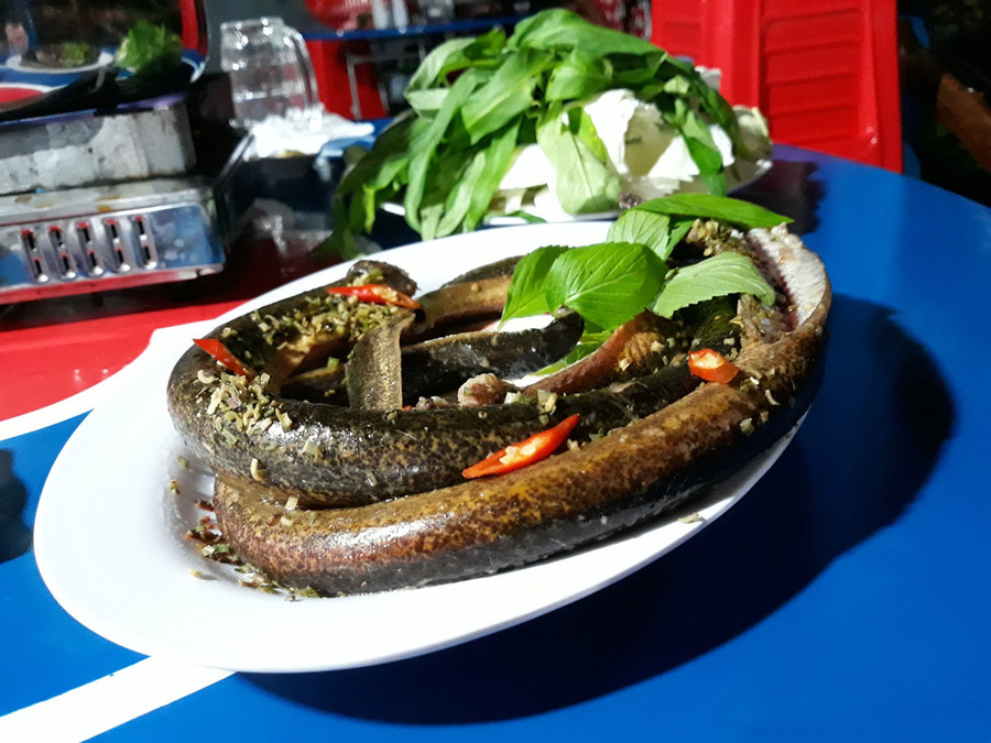 Con lịch, thuộc họ nhà lươn nhưng khác là lươn sống ở nước ngọt còn con lịch sống ở nước mặn.