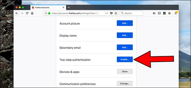 Xác thực hai yếu tố đã được cung cấp trên trình duyệt Firefox. Xác thực hai yếu tố đã được cung cấp trên trình duyệt Firefox.