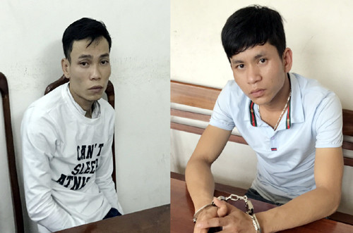 Tuấn và Linh bị bắt giữ.  Tuấn và Linh bị bắt giữ.