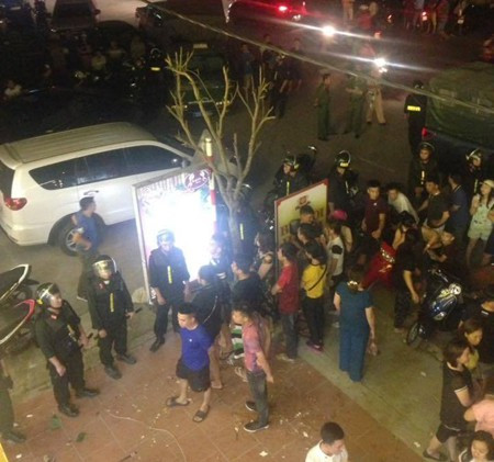 Lực lượng công an triển khai lực lượng bắt 