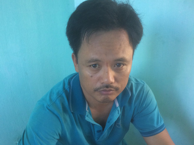 Nguyễn Đức Hùng tại cơ quan điều tra.