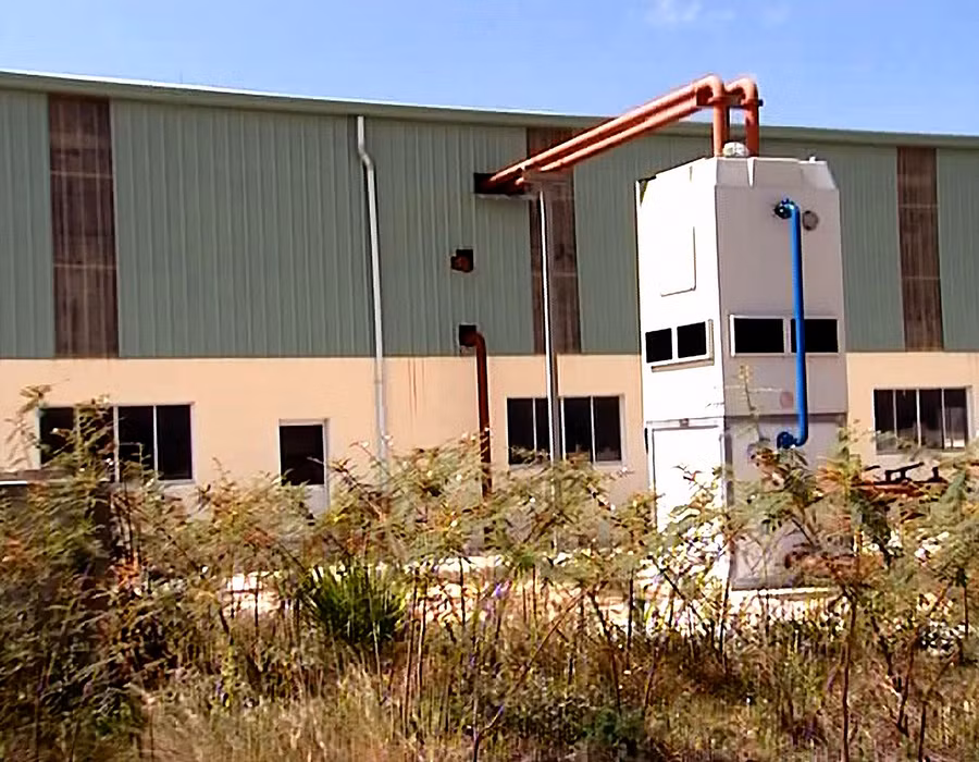 Nhà máy xử lý rác thải ở thị xã An Khê. Ảnh: N.S