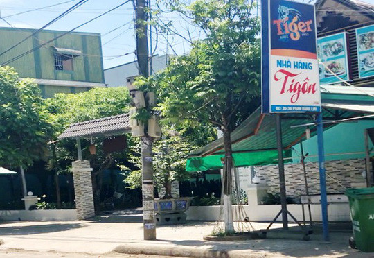 Nhà hàng Tingôn nơi xảy ra vụ việc. 