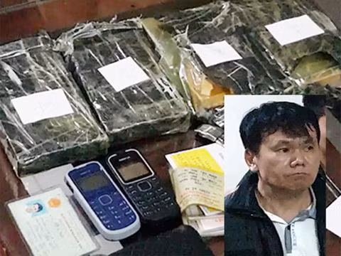 Đối tượng và tang vật vụ án.