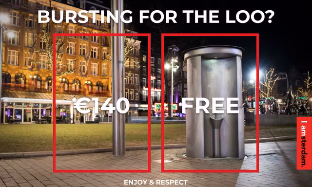  Áp-phích hưởng ứng chiến dịch “Vui chơi và tôn trọng” ở Amsterdam.