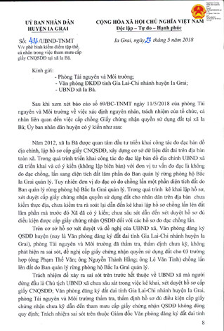 Công văn số 436 của UBND huyện Ia Grai.