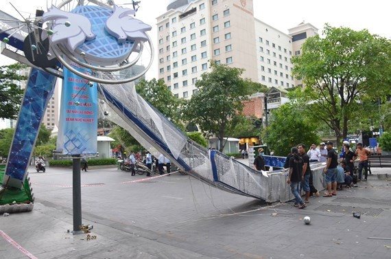 Hiện trường vụ việc. 