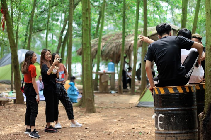 Khu thùng phuy là nơi được các bạn trẻ ưa thích hơn cả. 