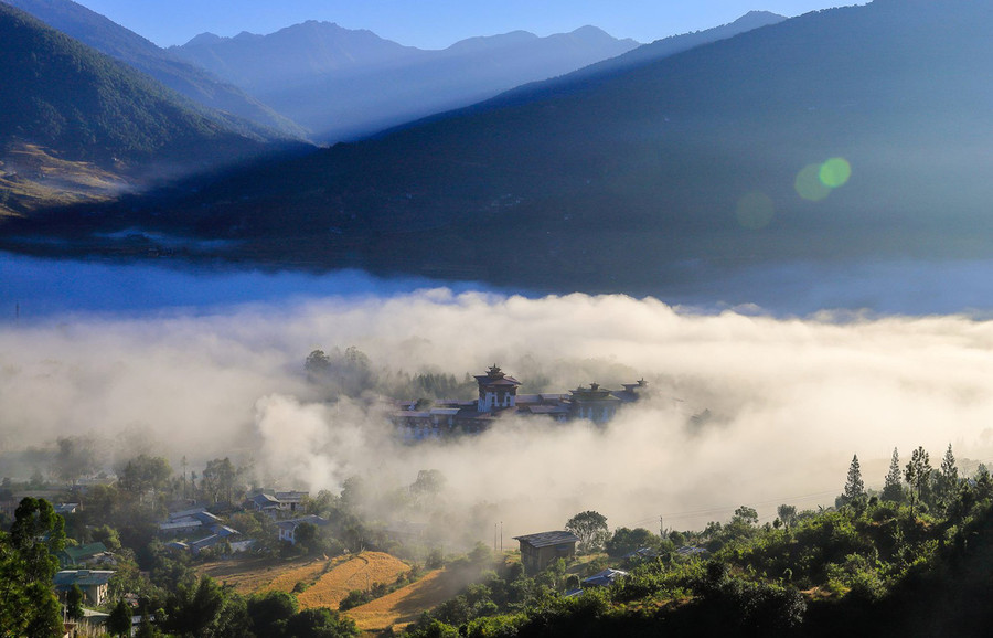 Mây núi Bhutan - Ảnh: Hải Piano Mây núi Bhutan - Ảnh: Hải Piano