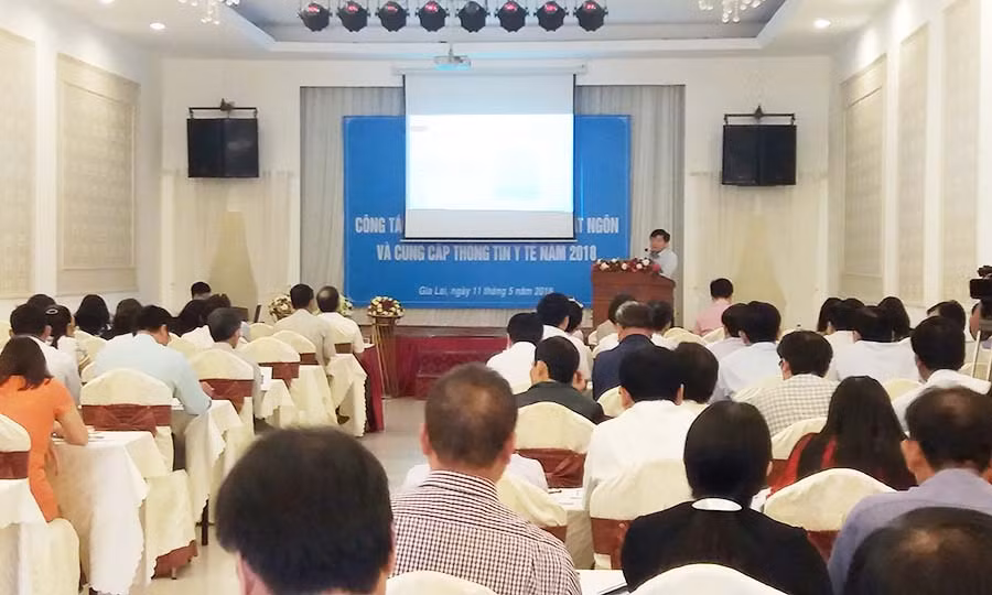  Quang cảnh lớp tập huấn. Ảnh: N.N 