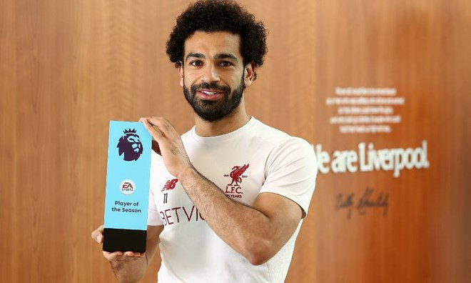  Salah là Cầu thủ xuất sắc nhất Premier League 2017-18. (Nguồn: Premier League)