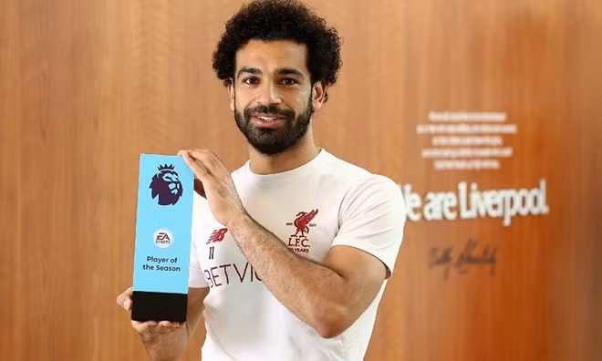  Salah là Cầu thủ xuất sắc nhất Premier League 2017-18. (Nguồn: Premier League)
