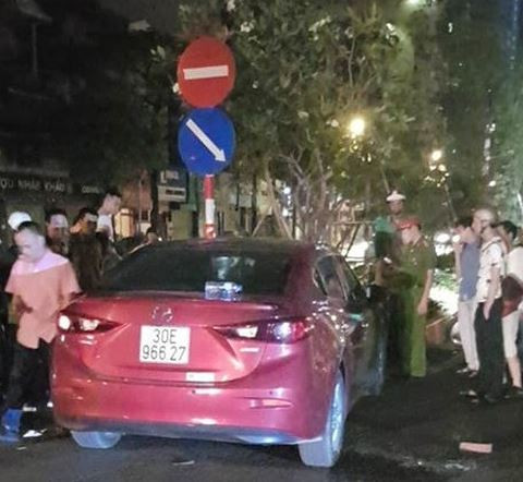 Hiện trường xảy ra vụ tai nạn.