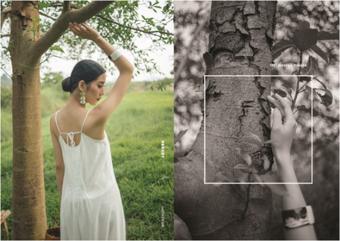 Chiếc váy hai dây tinh khôi đậm chất vintage, giúp ngày hè thêm dịu dàng.