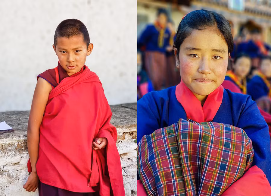 Trẻ em Bhutan - Ảnh: Hải Piano