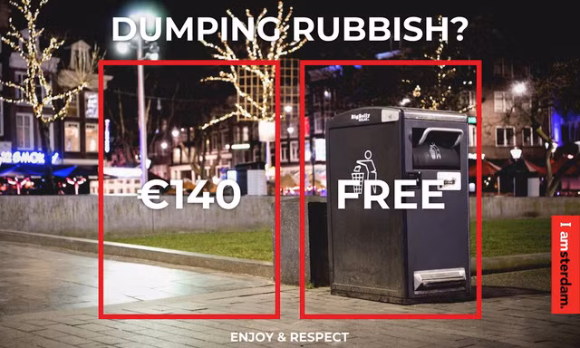  Áp-phích hưởng ứng chiến dịch “Vui chơi và tôn trọng” ở Amsterdam.