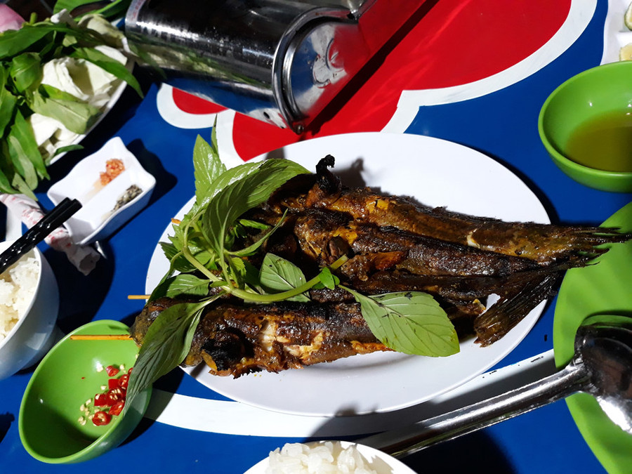  Cá thòi lòi nướng muối ớt là món ăn và cũng là đặc sản bạn không thể bỏ lỡ khi về Đất Mũi.