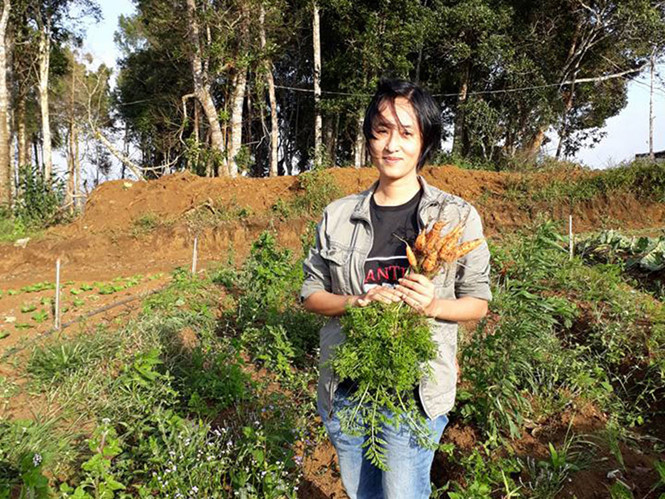 Chị Hằng tại Măng Đen, Kon Tum.