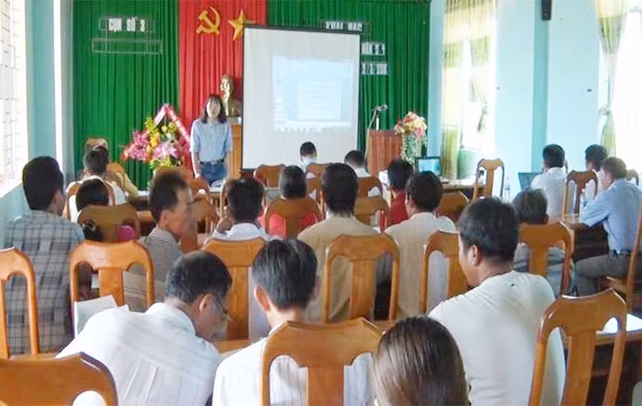  Quang cảnh buổi tập huấn. Ảnh: Hoàng Hiền