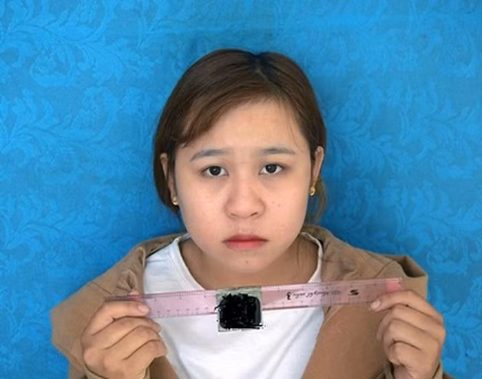 Bị can Ngân tại Cơ quan Điều tra. Ảnh: Lương Ý