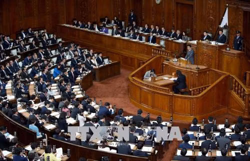 Toàn cảnh phiên họp Quốc hội Nhật Bản tại thủ đô Tokyo.