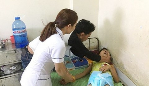 Bệnh nhi N. được điều trị tích cực tại bệnh viện.