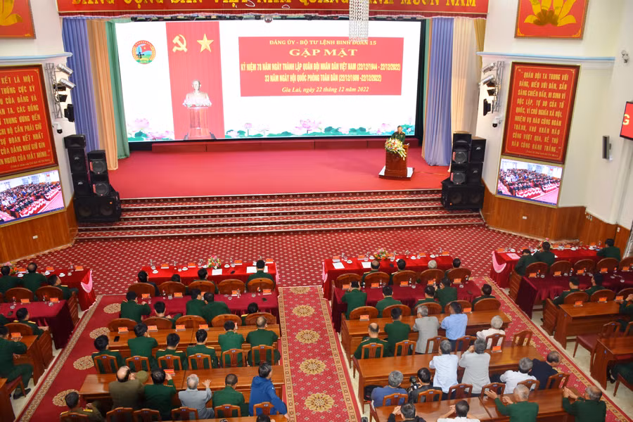 Quang cảnh buổi gặp mặt. Ảnh: Vĩnh Hoàng